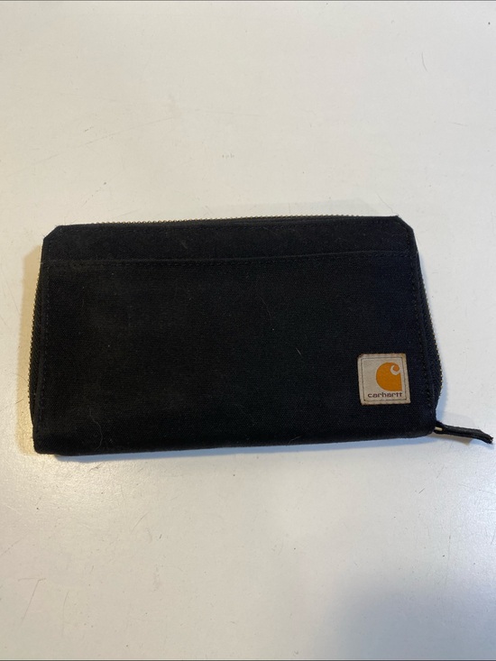 Carhartt Handbags - Carhartt Nylon Duck Lay Flay Black Zip Phone Wallet Case with Logo Patch
